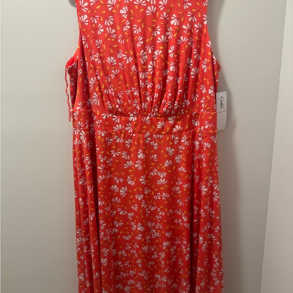 London Times Vibrant Orange Dress